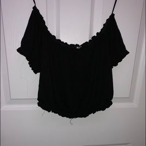 black off the shoulder